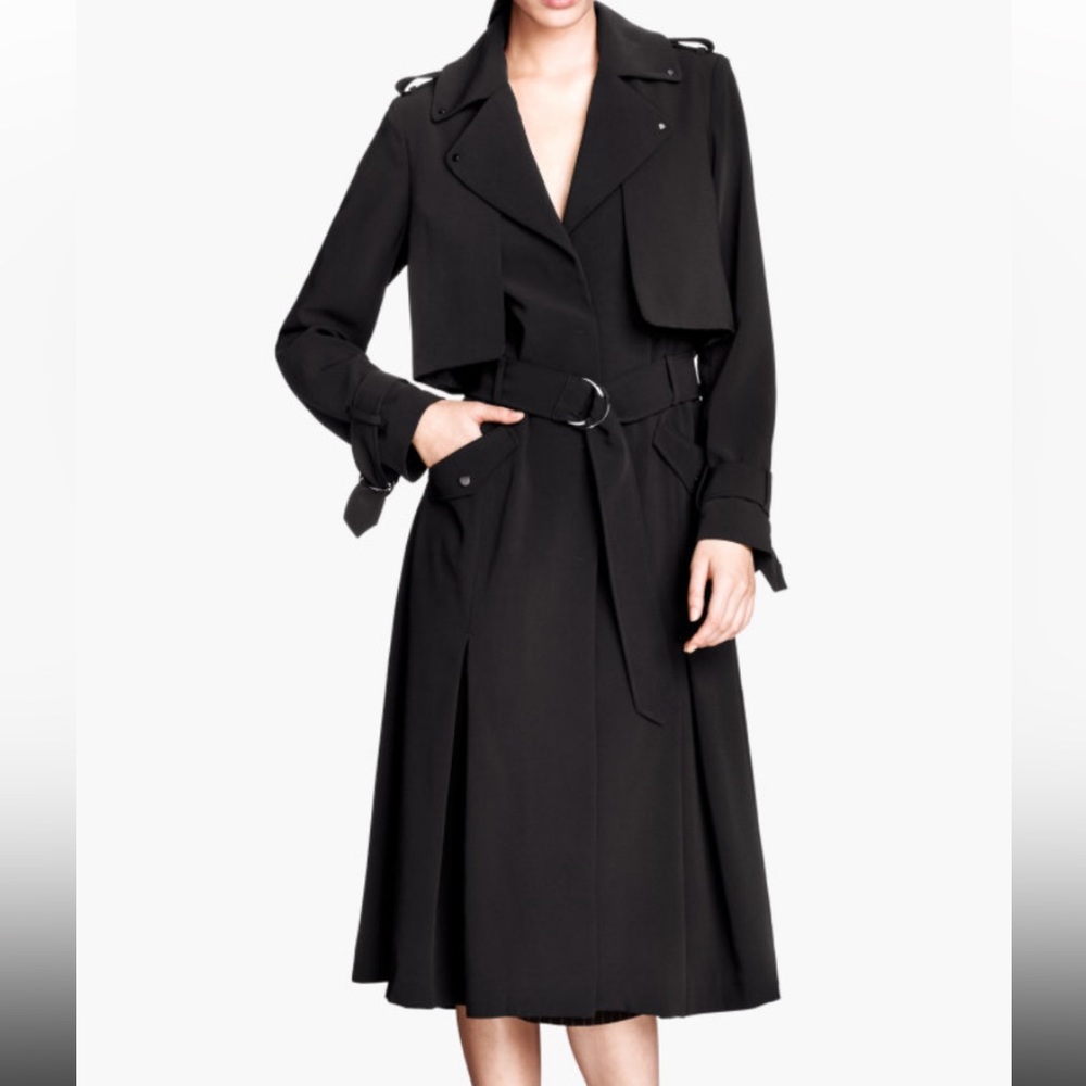 H&M Black Trench Coat
